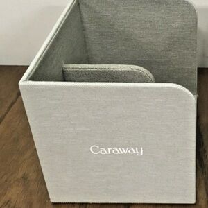 Caraway Food Storage Bin Holder Organizer Cabinets - Gray Canvas/Linen
